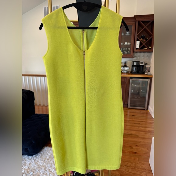 CHANEL Lime Green/Yellow Dress- Buttons - Picture 6 of 7